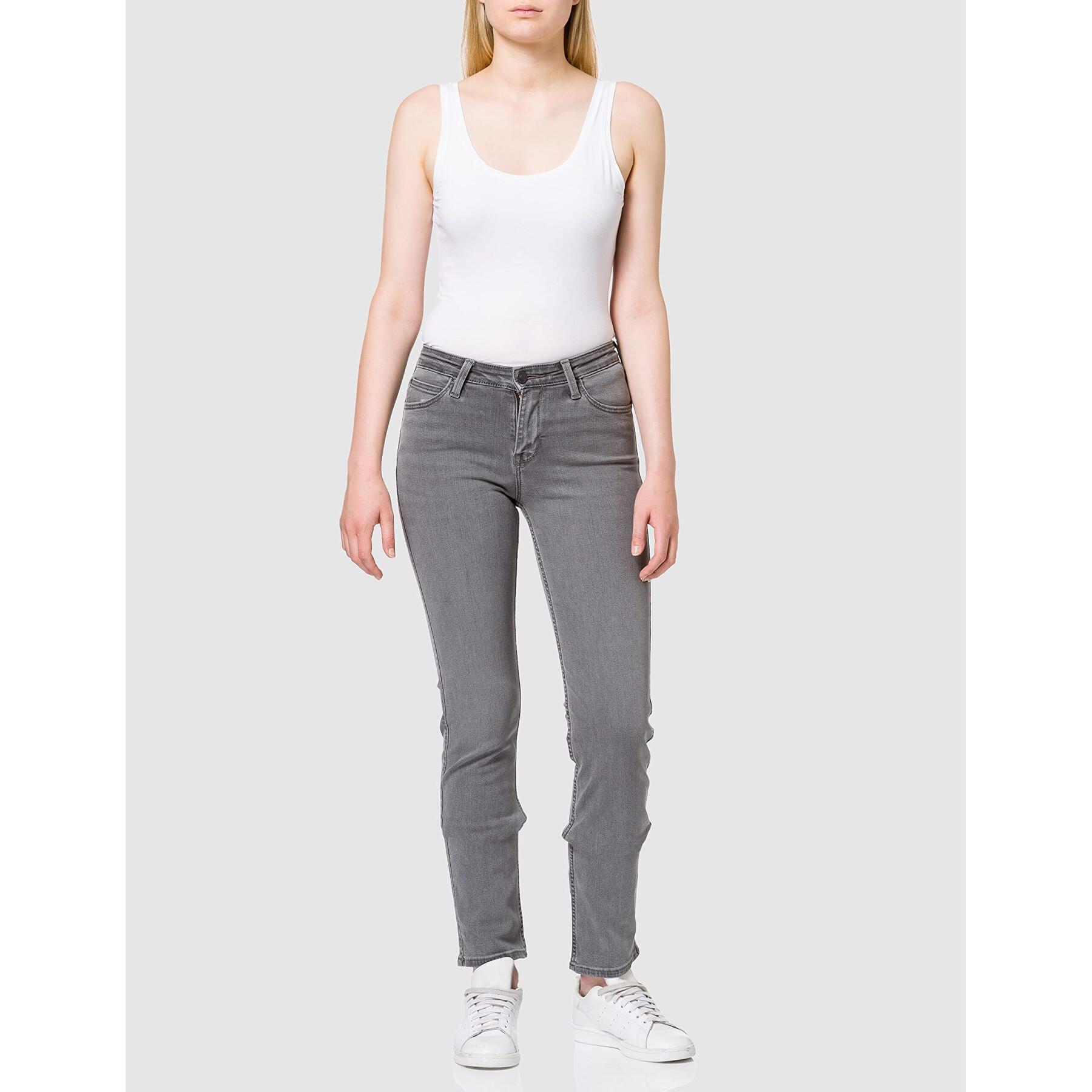 Women's jeans Lee Marion Straight in Grey Holly