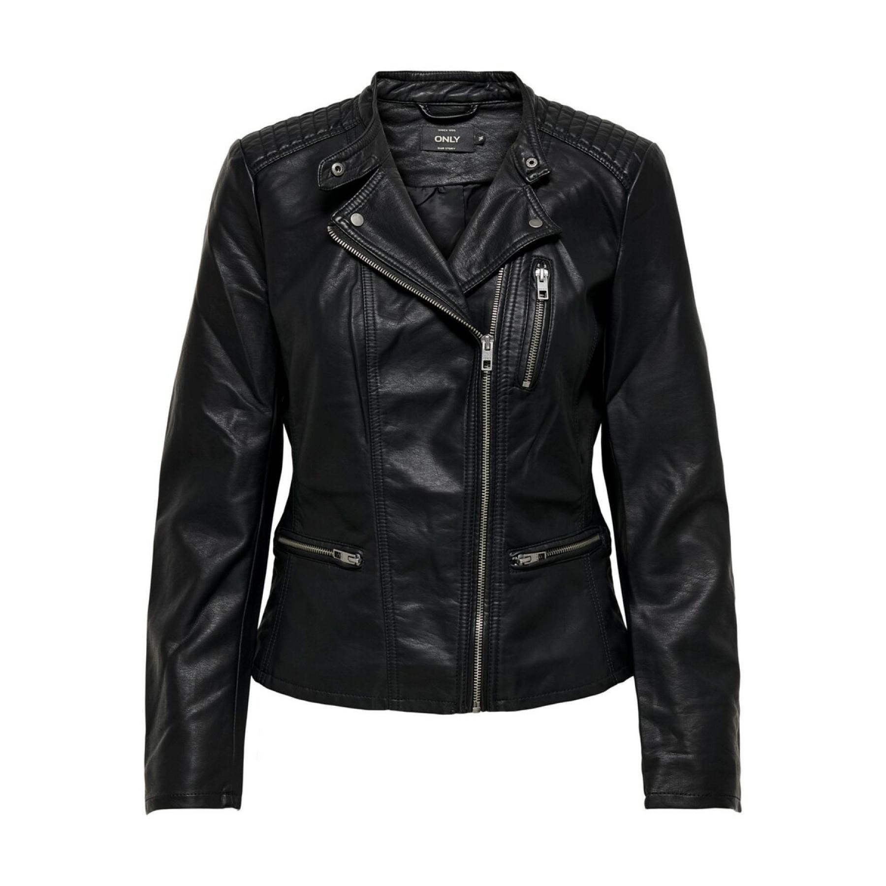 Women's jacket Only Freya imitation cuir biker