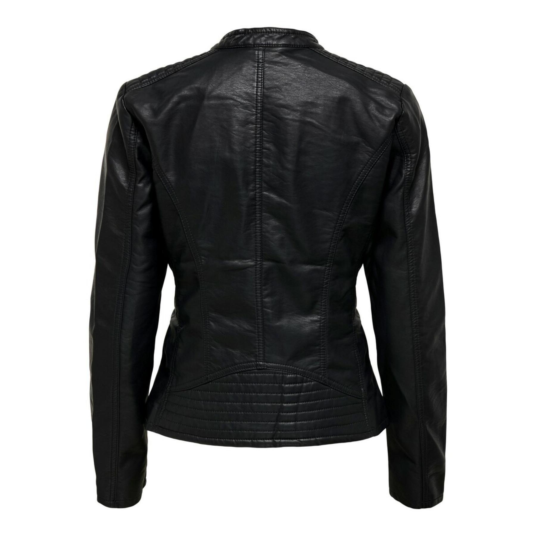 Women's jacket Only Freya imitation cuir biker