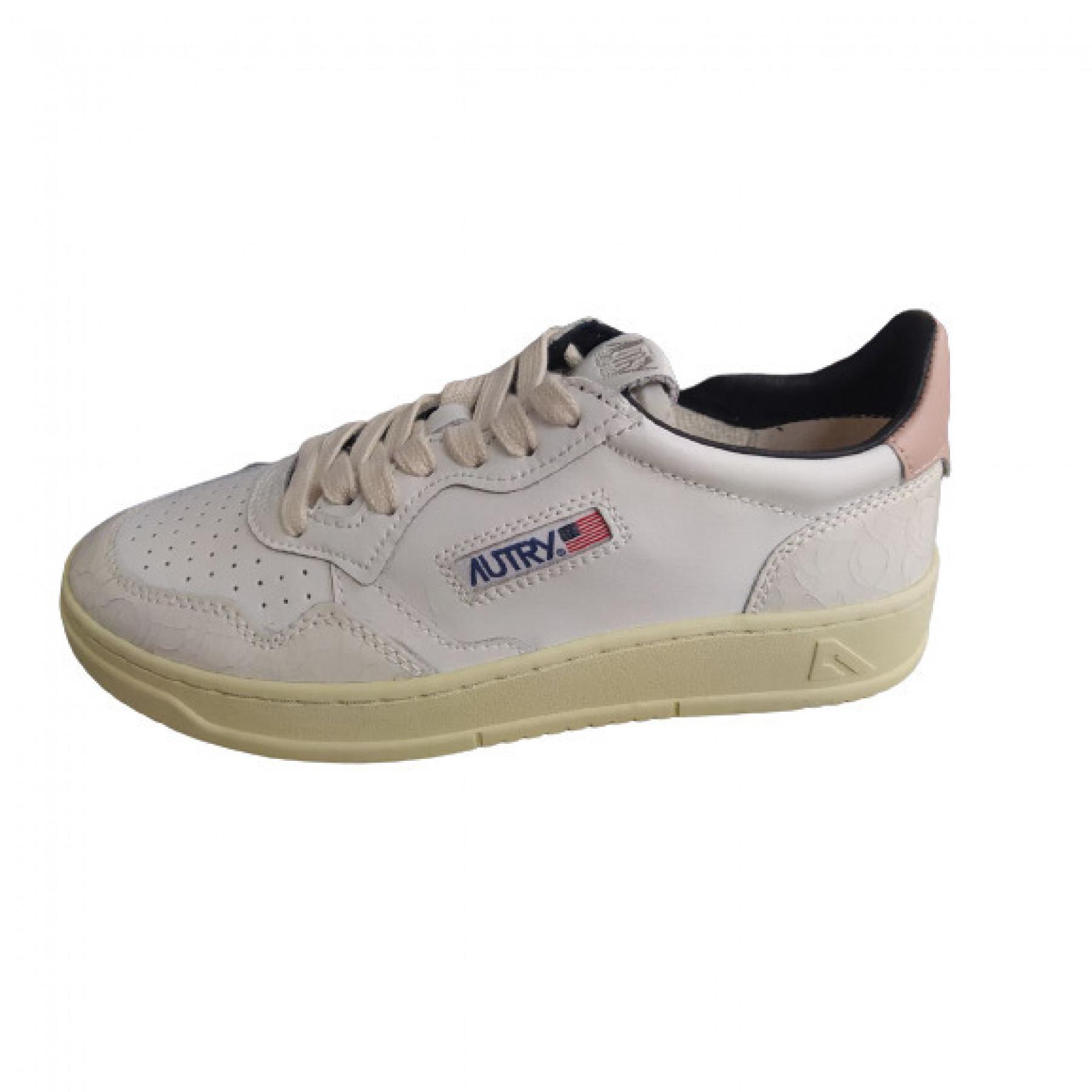 Women's sneakers Autry Medalist WVC11 Leather White/Pink