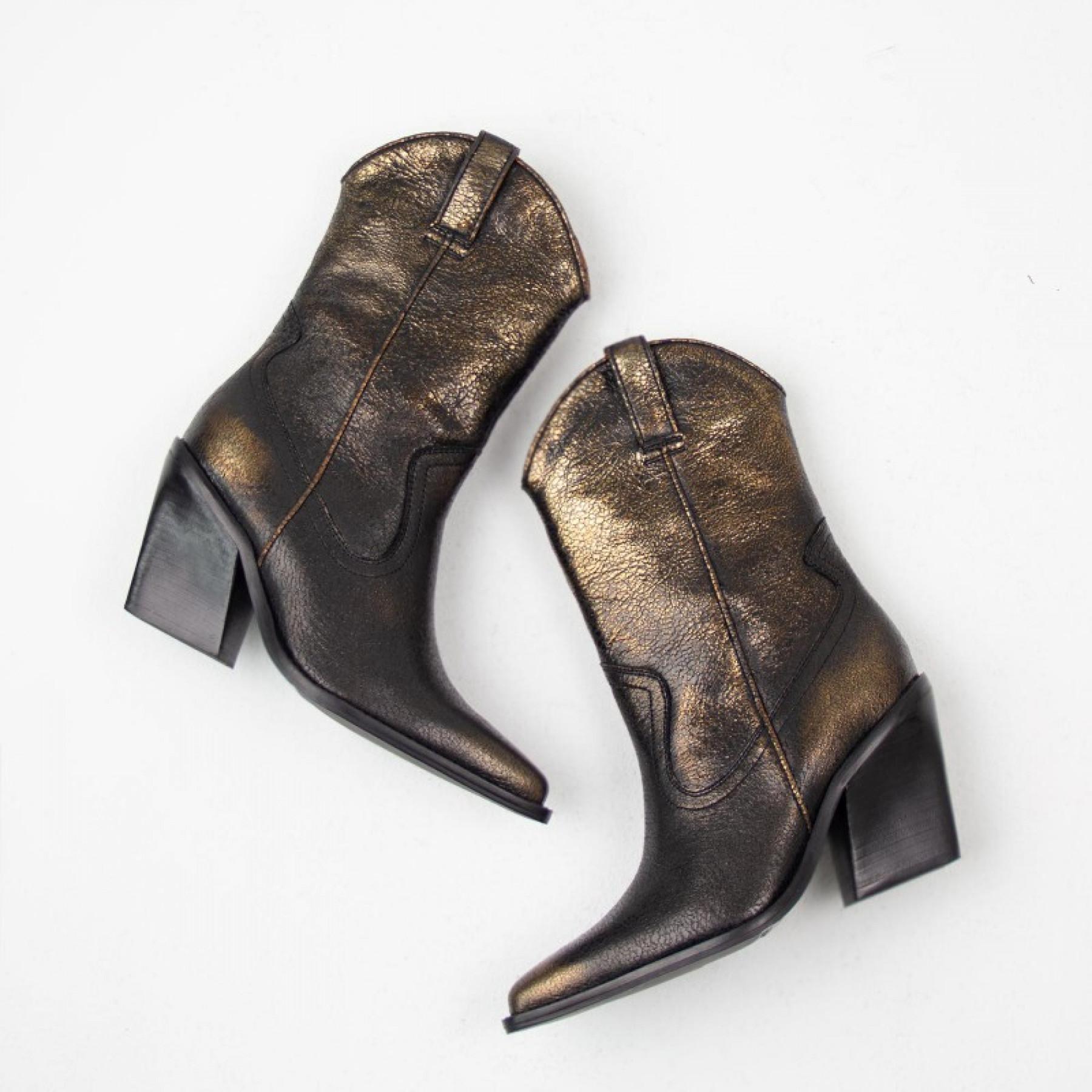 Leather boots woman Bronx New-Kole