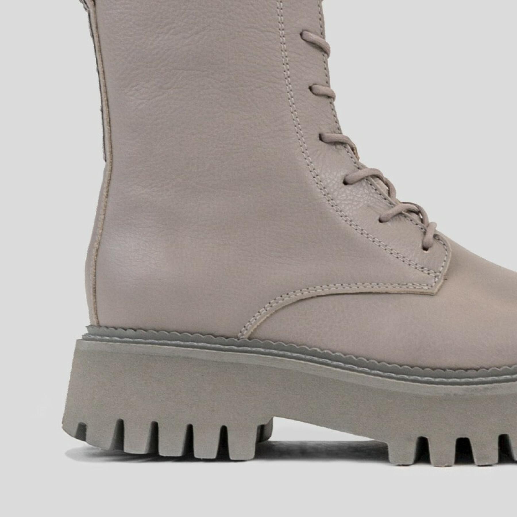 Women's biker boots Bronx Groov-y military