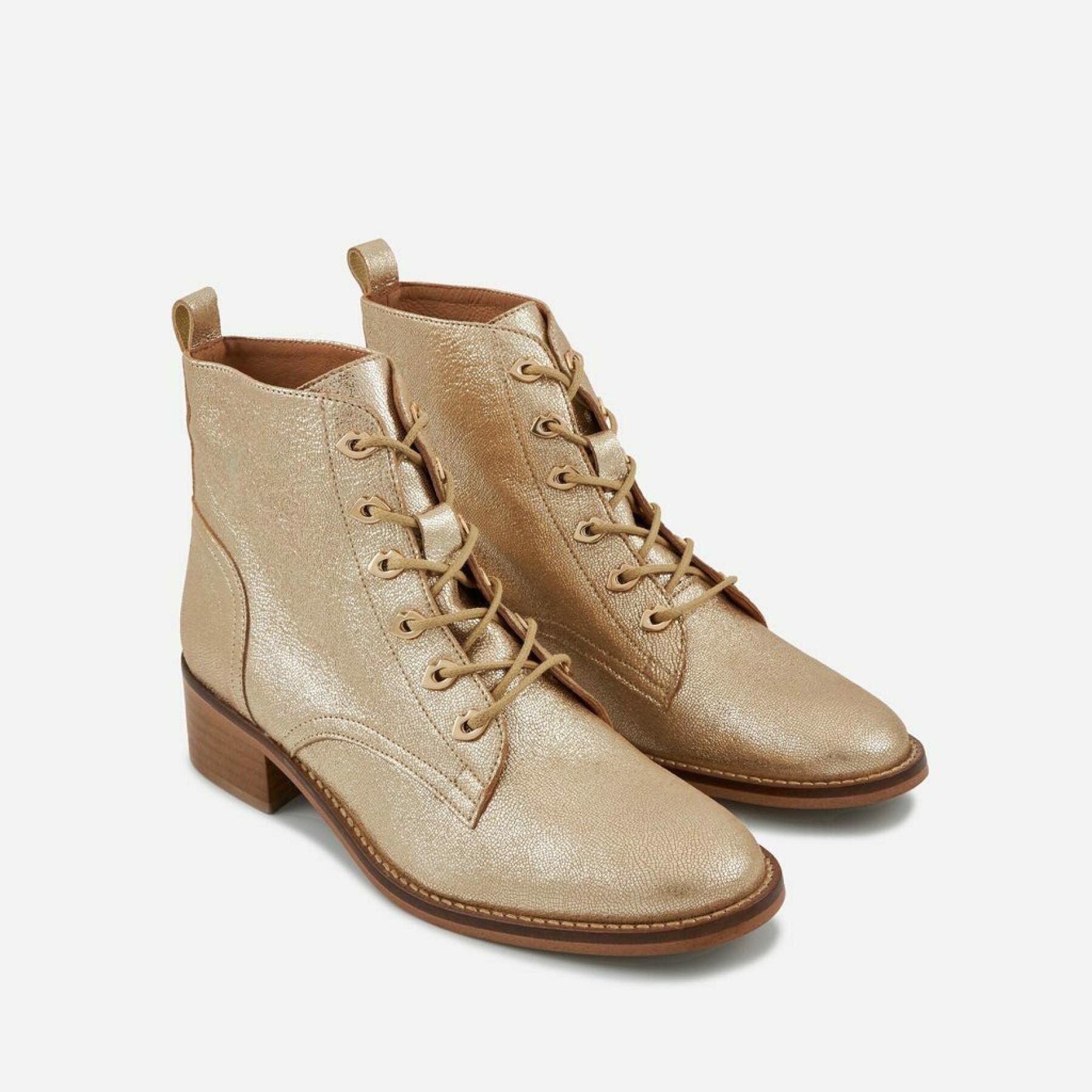 Women's boots Bons Baisers de Paname Paulette-Cuir Or