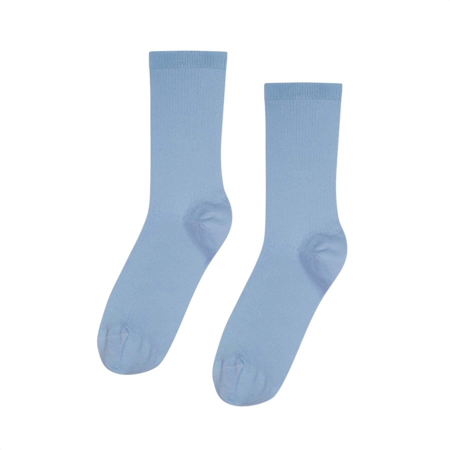Women's socks Colorful Standard Classic Organic steel blue
