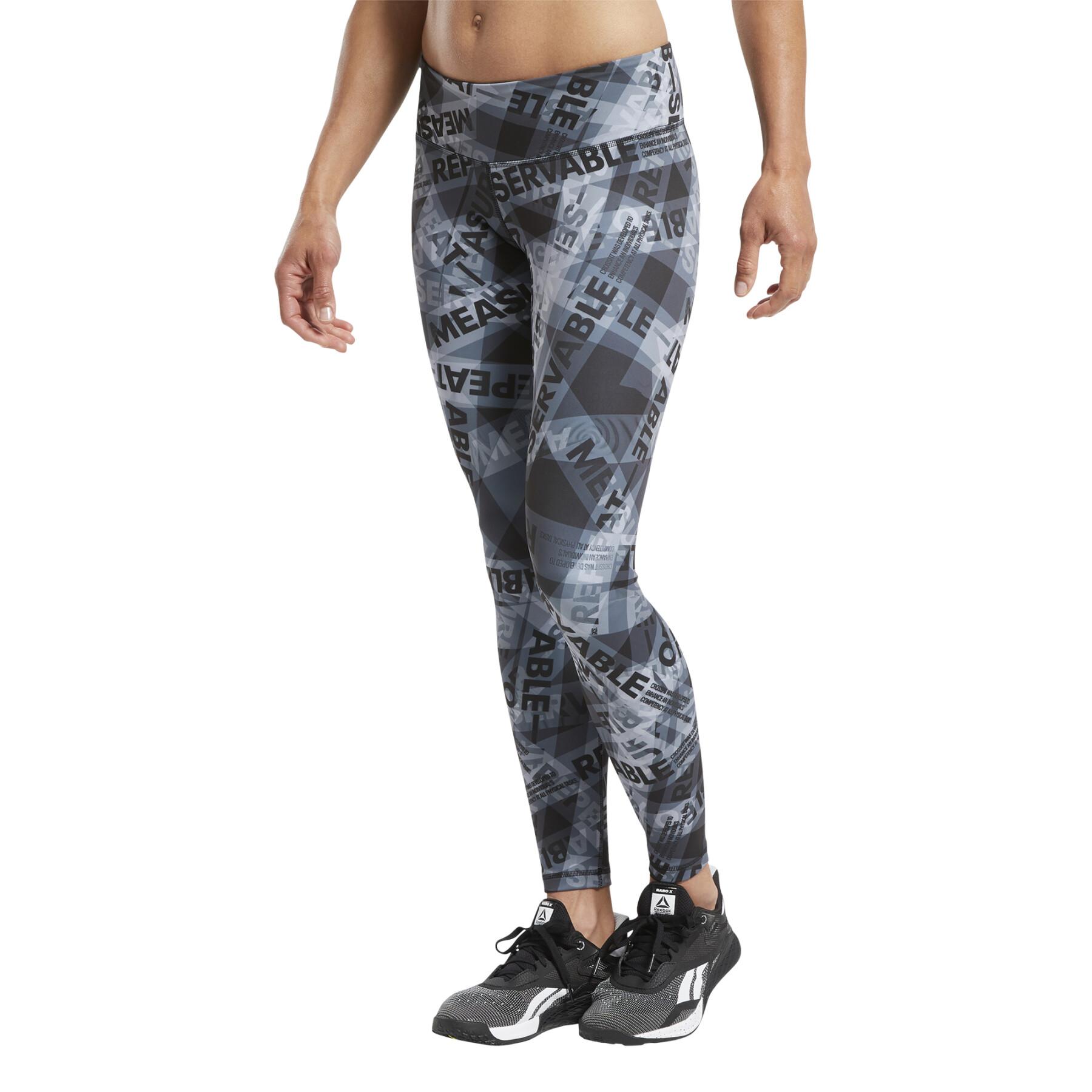 Women's Legging Reebok CrossFit® Lux Bold Taped Imprimé