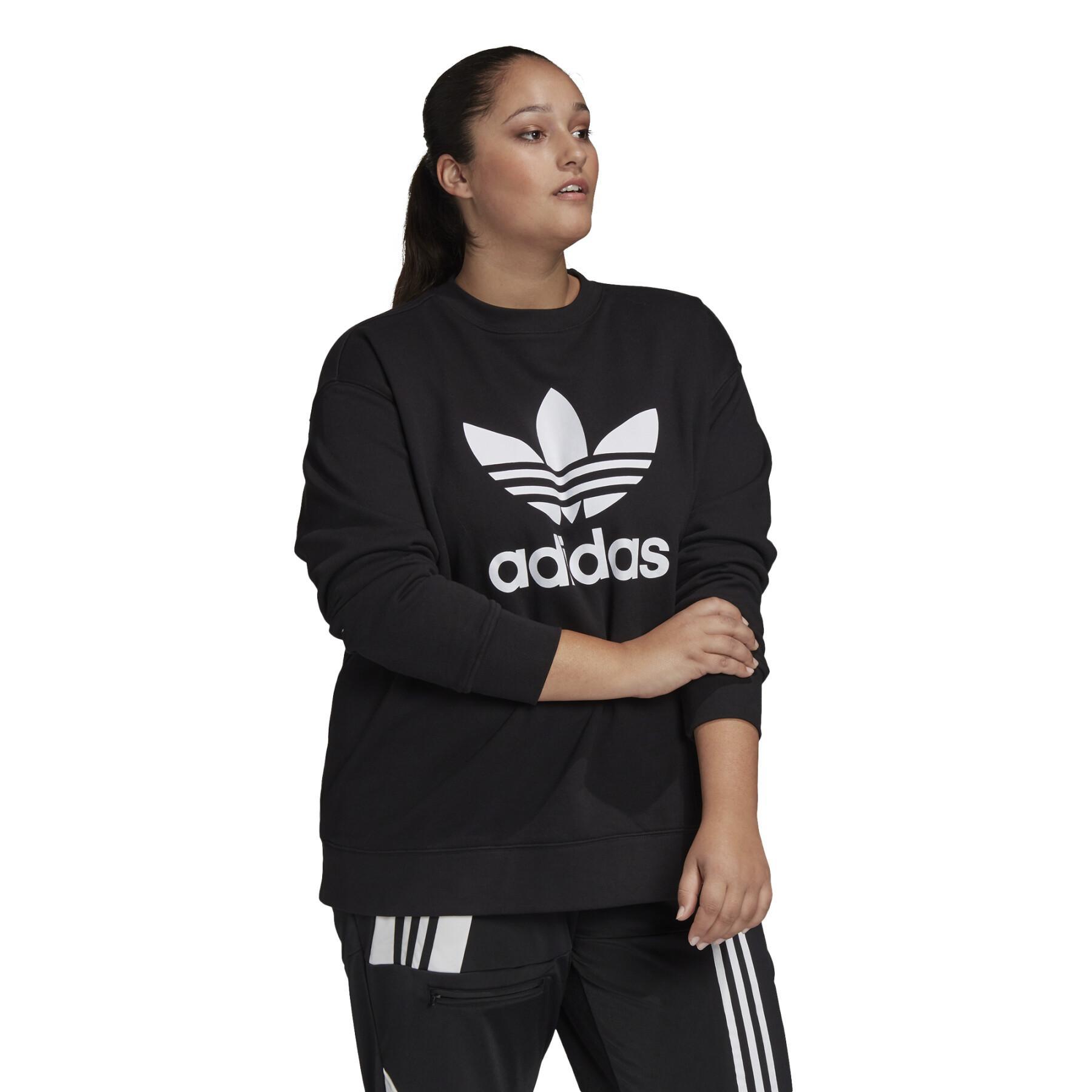 Sweatshirt woman adidas Originals TrefoilSweatshirt-grandes tailles