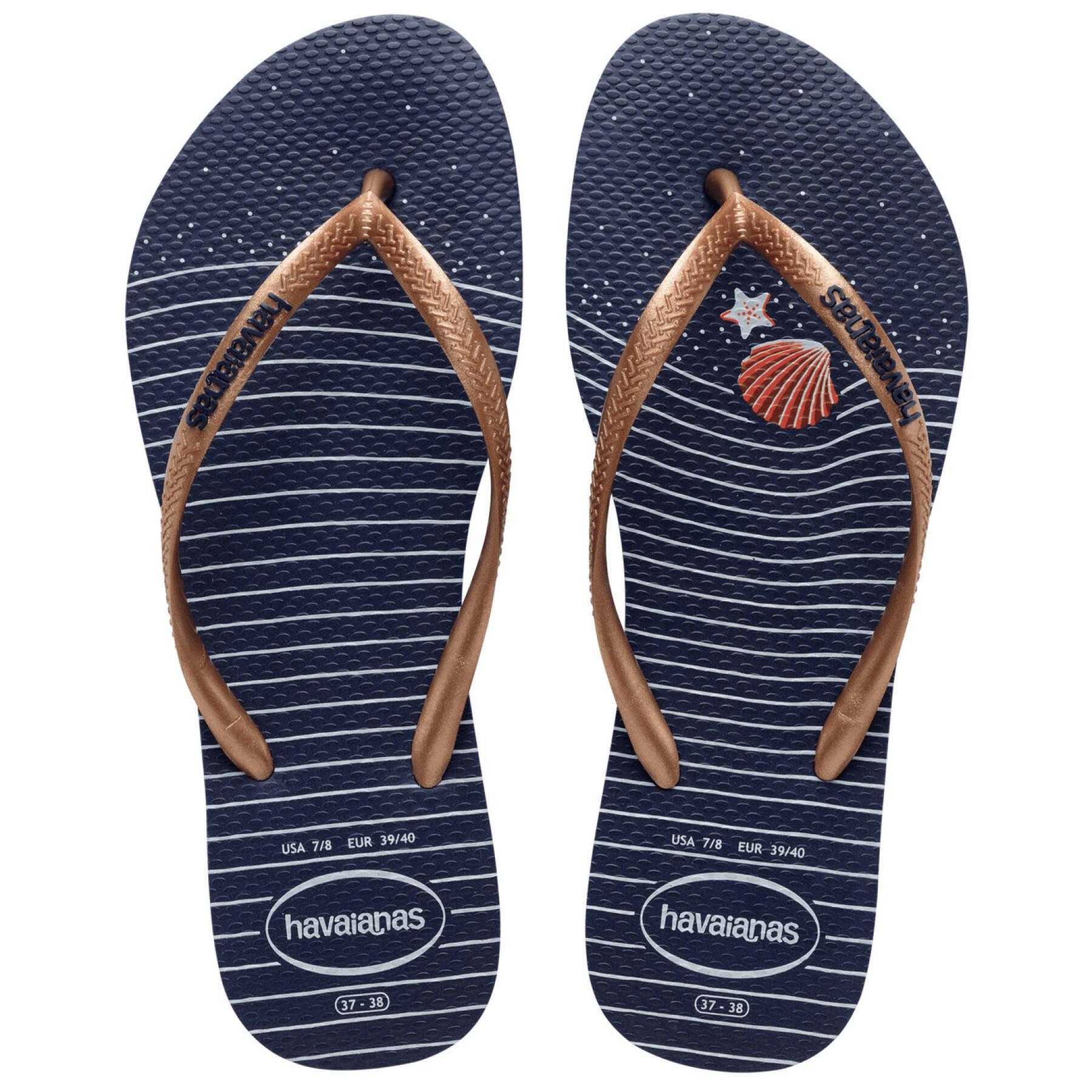 Women's flip-flops Havaianas Slim Nautical