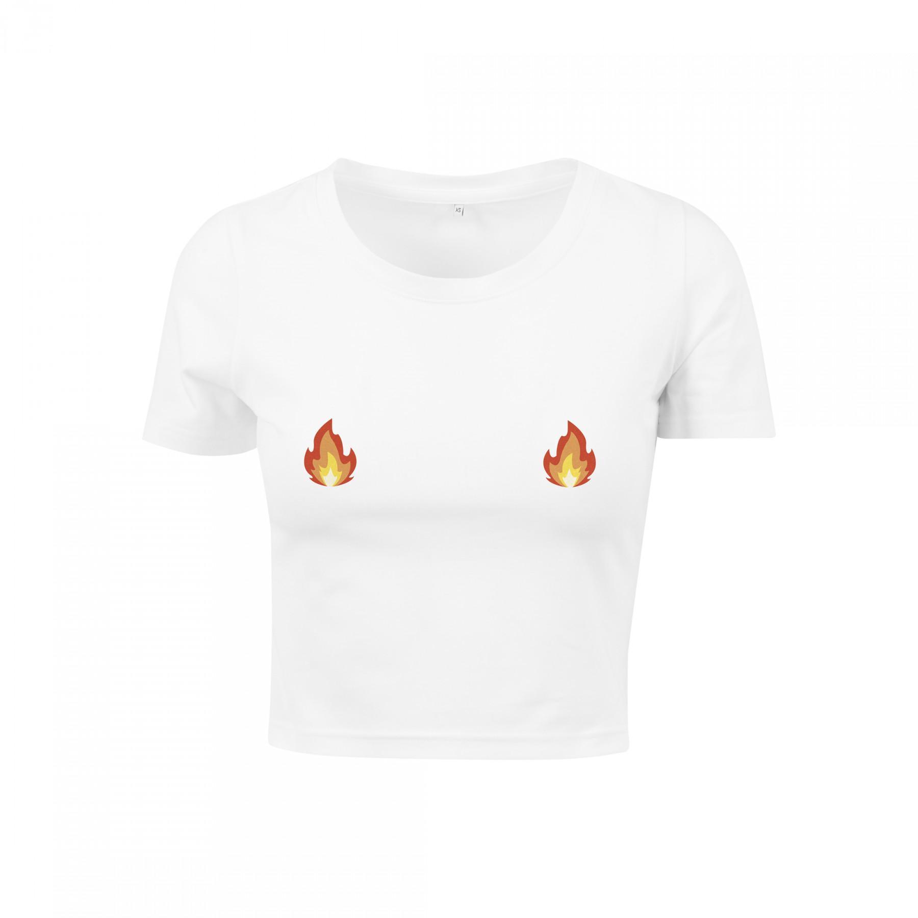 Women's T-shirt Mister Tee flames