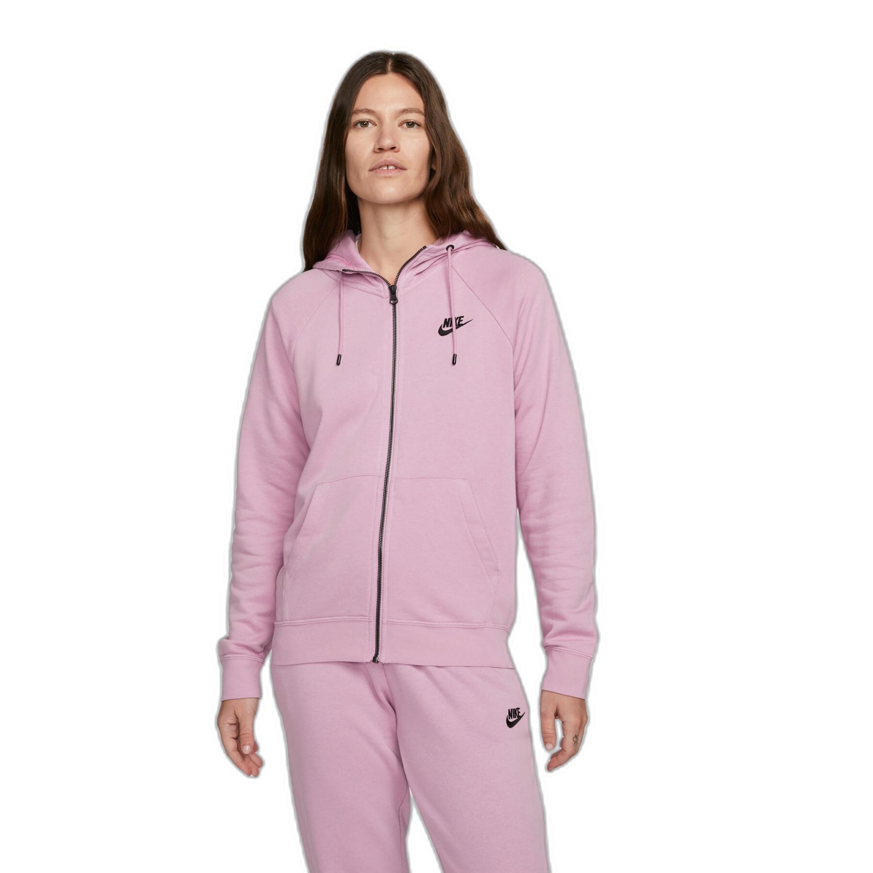 Women's fleece hoodie with zip Nike Sportswear Essential
