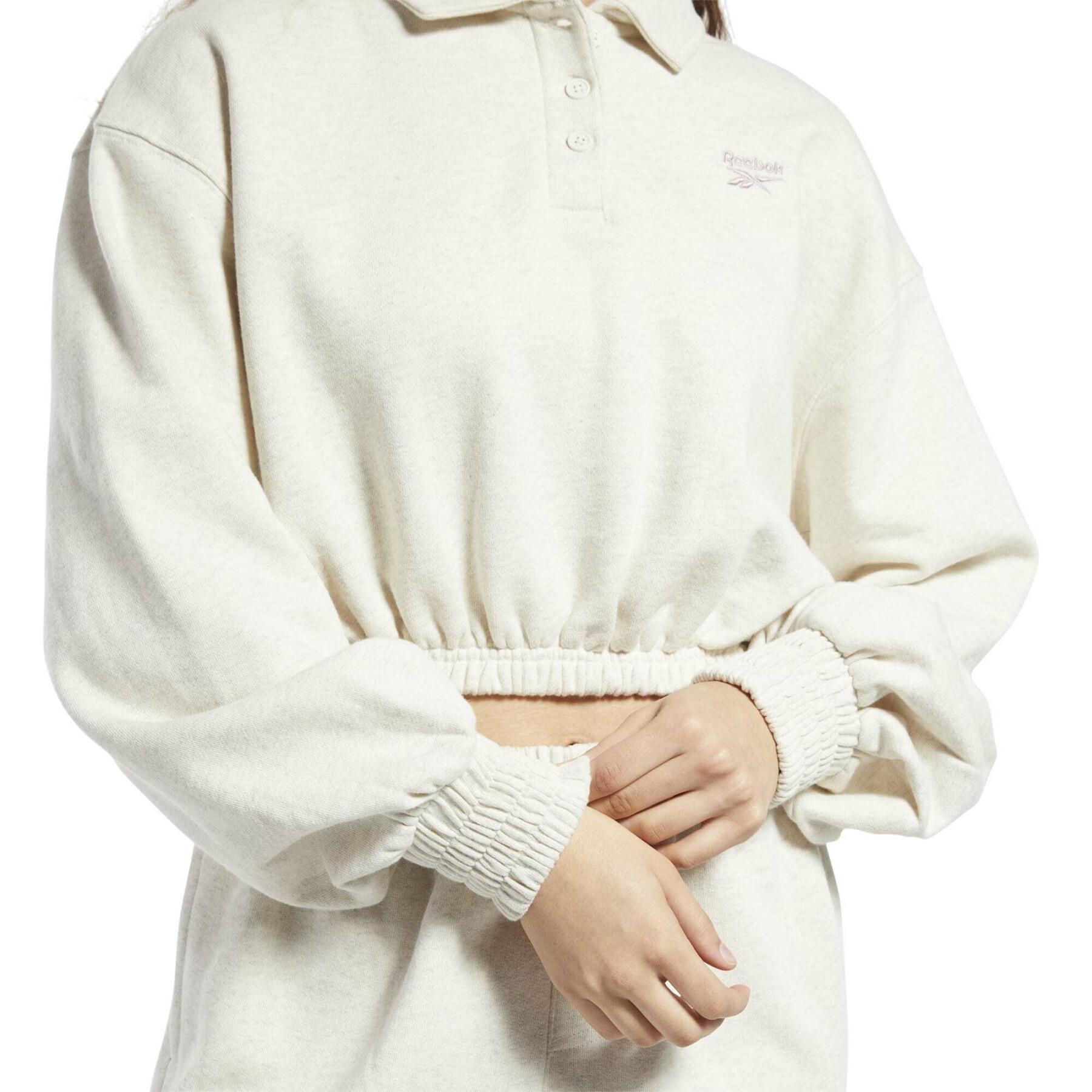 Sweatshirt with fleece collar for women Reebok Classics
