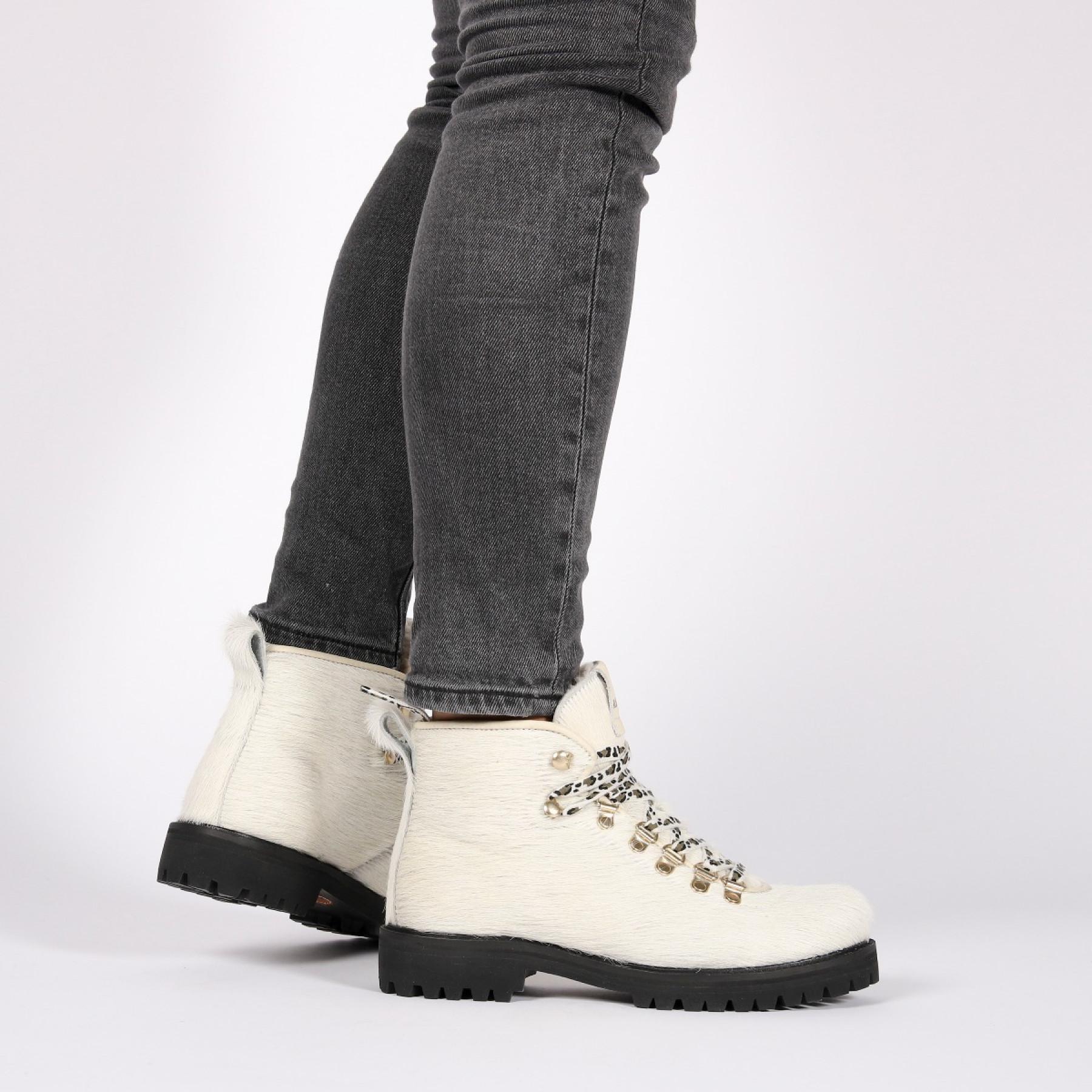 Women's low boots Blackstone Biker - Fur