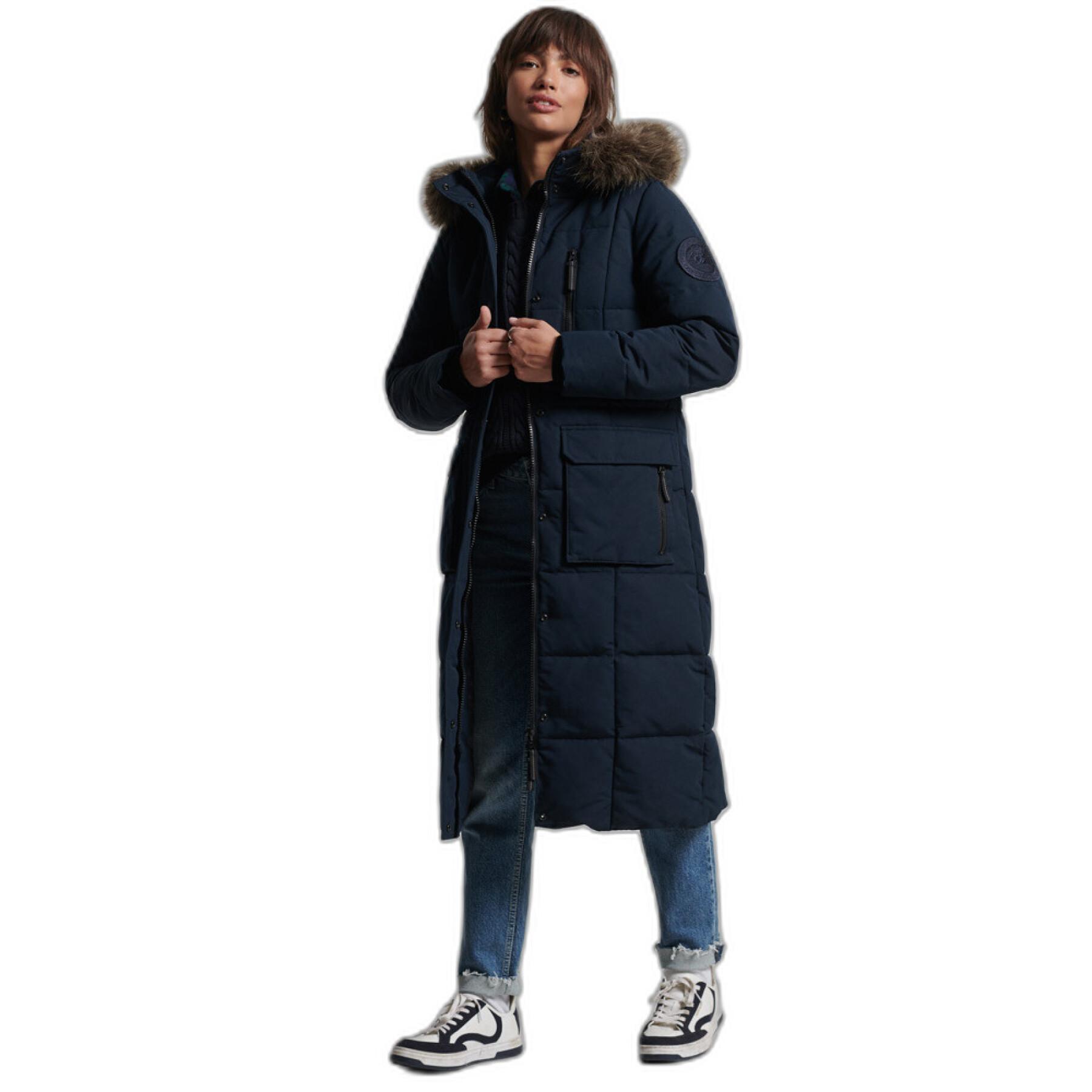 Fake fur coat for women Superdry Everest
