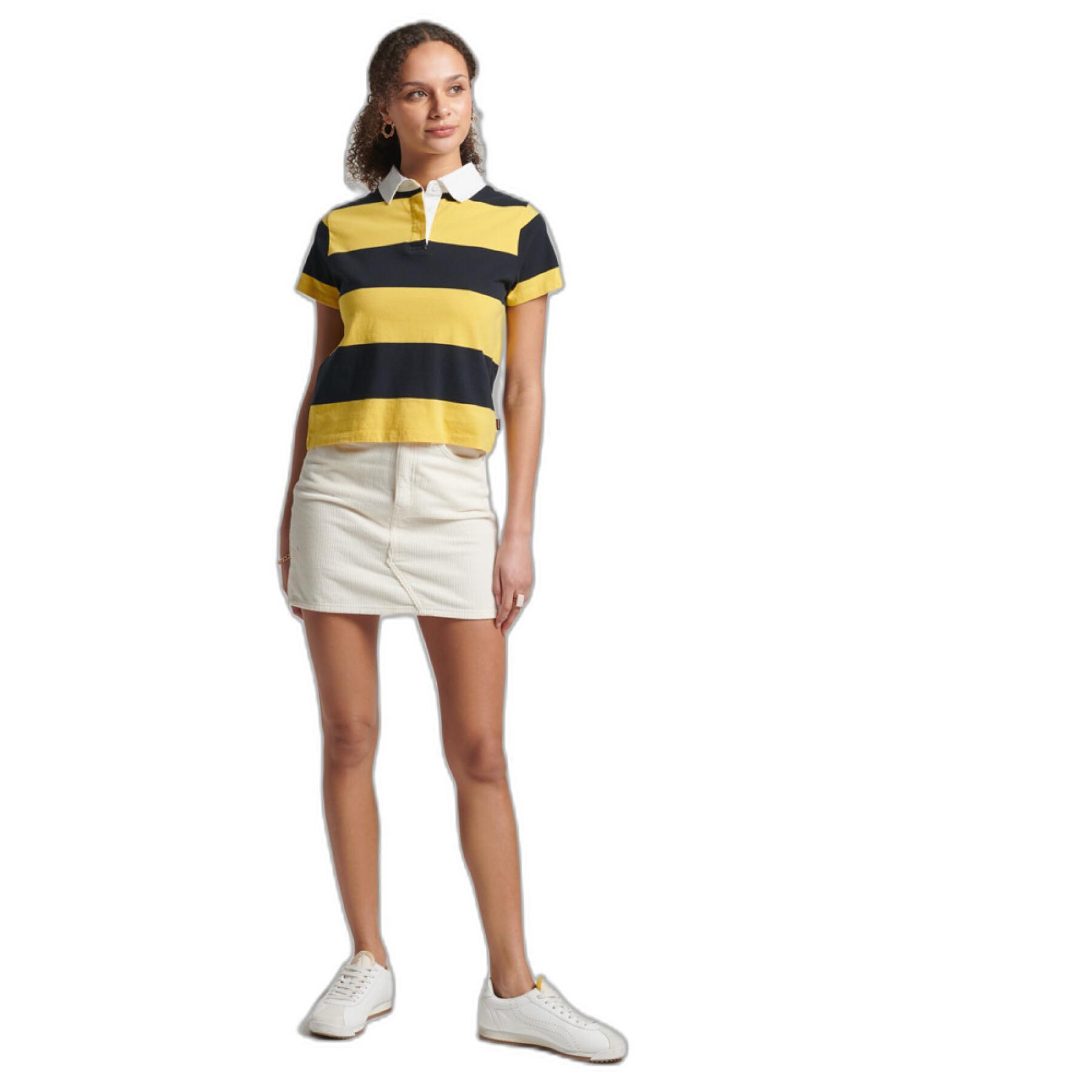 Striped polo shirt for women Superdry Vintage Rugby