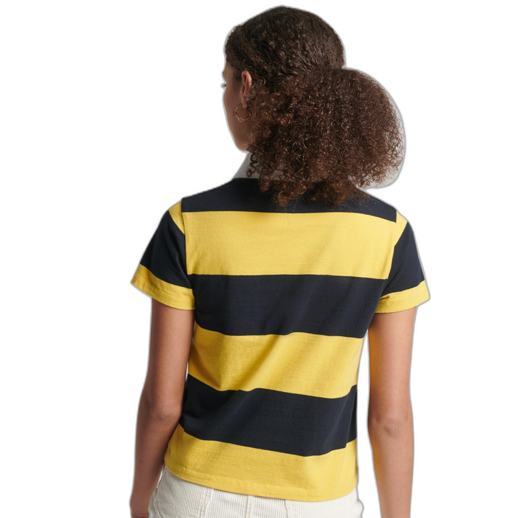 Striped polo shirt for women Superdry Vintage Rugby
