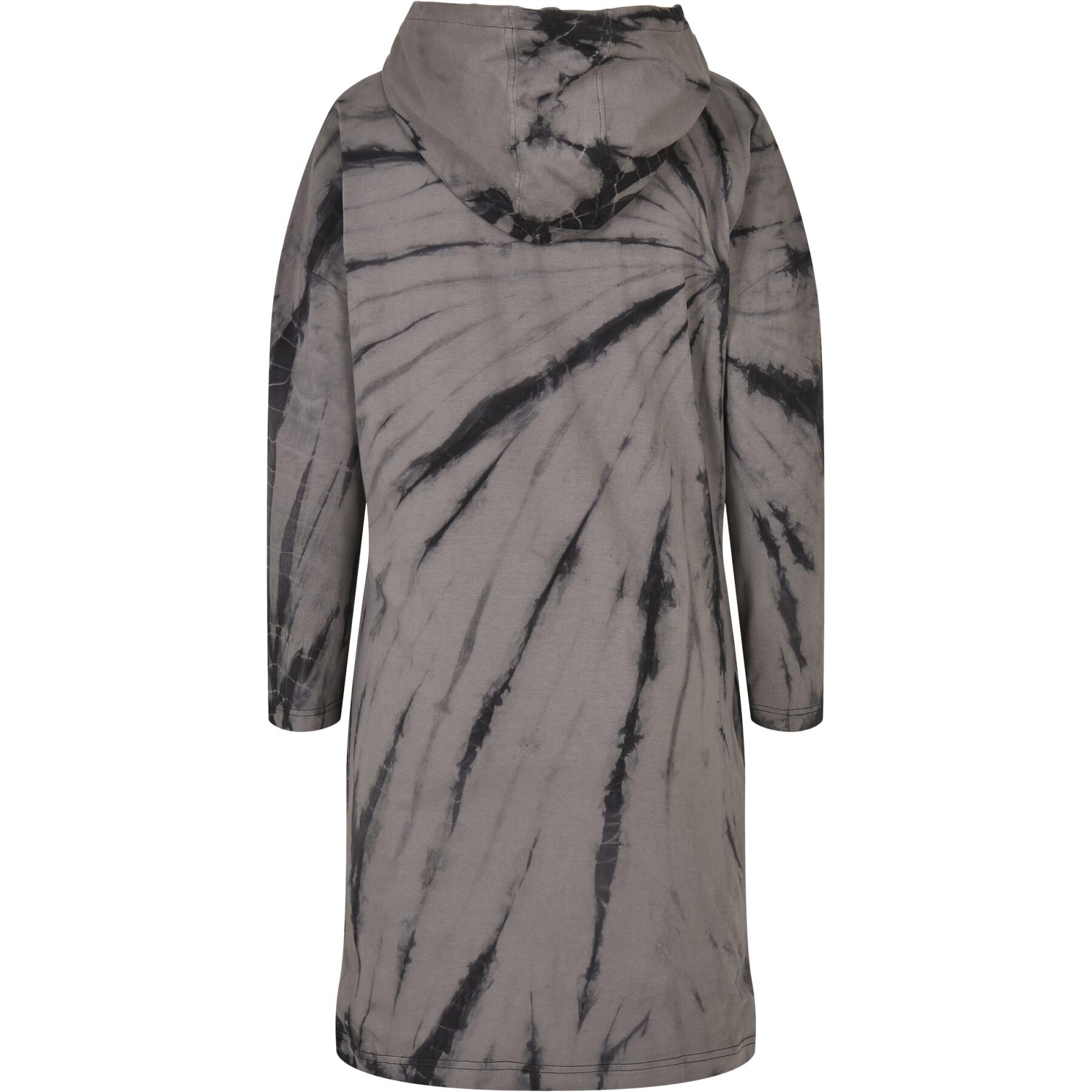 Women's oversized hooded dress Urban Classics tie-dye (GT)