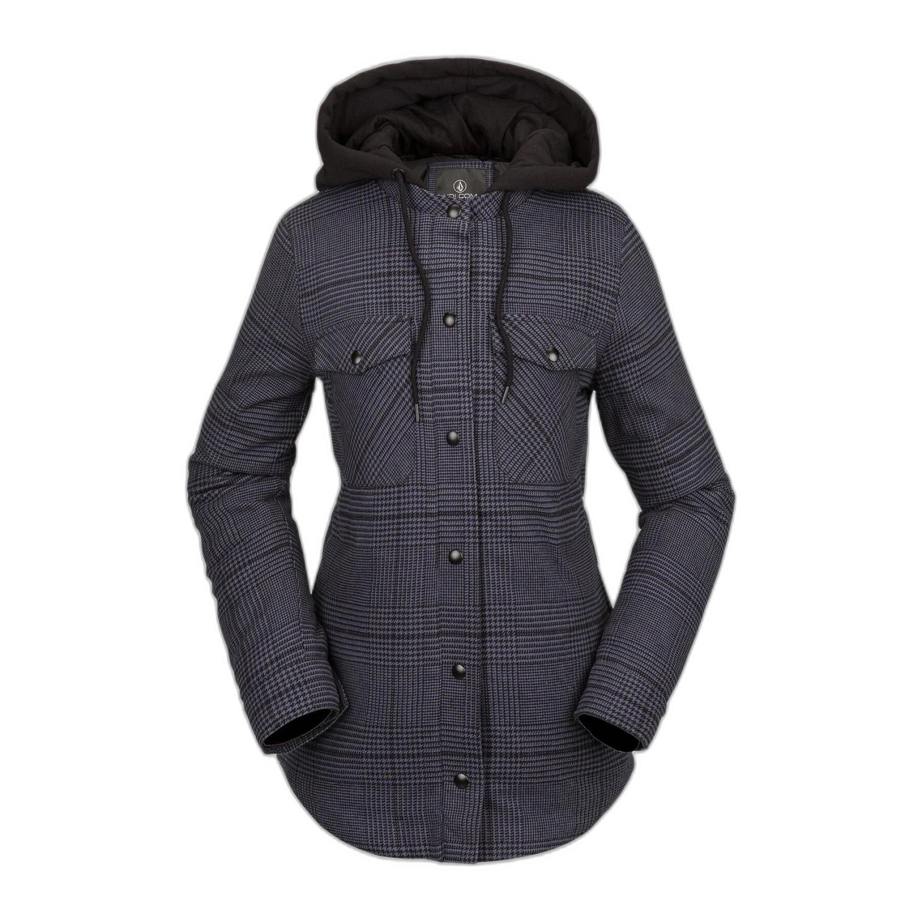 Women's flannel hooded jacket Volcom