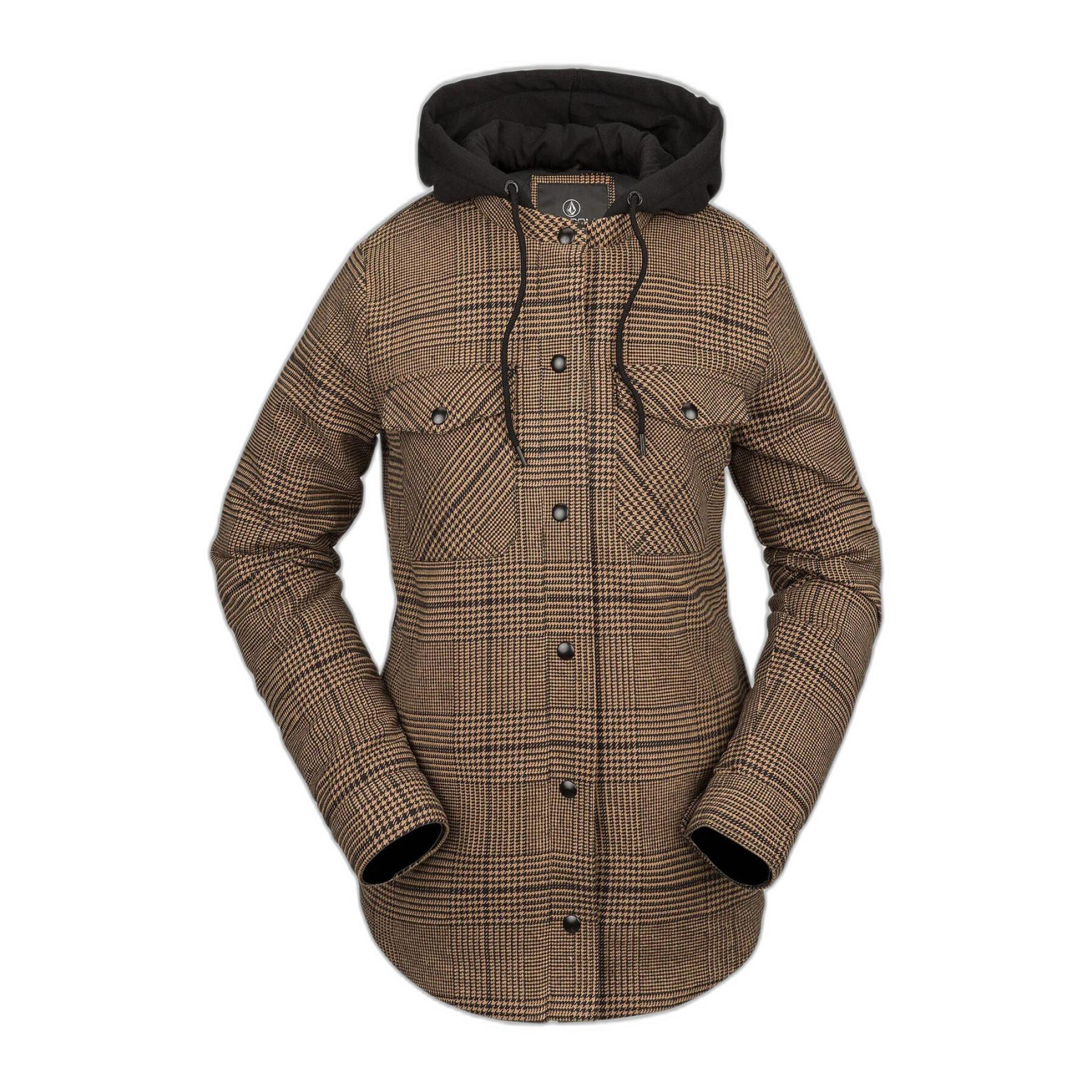 Women's flannel hooded jacket Volcom