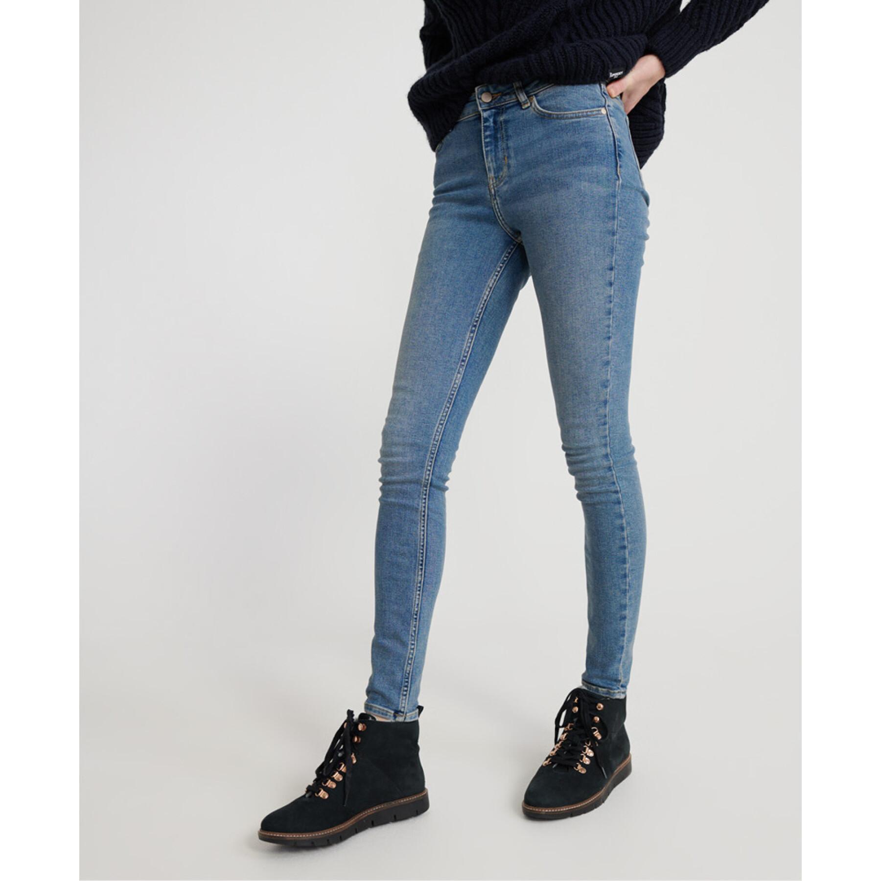 Women's mid-rise skinny jeans Superdry Super Crafted