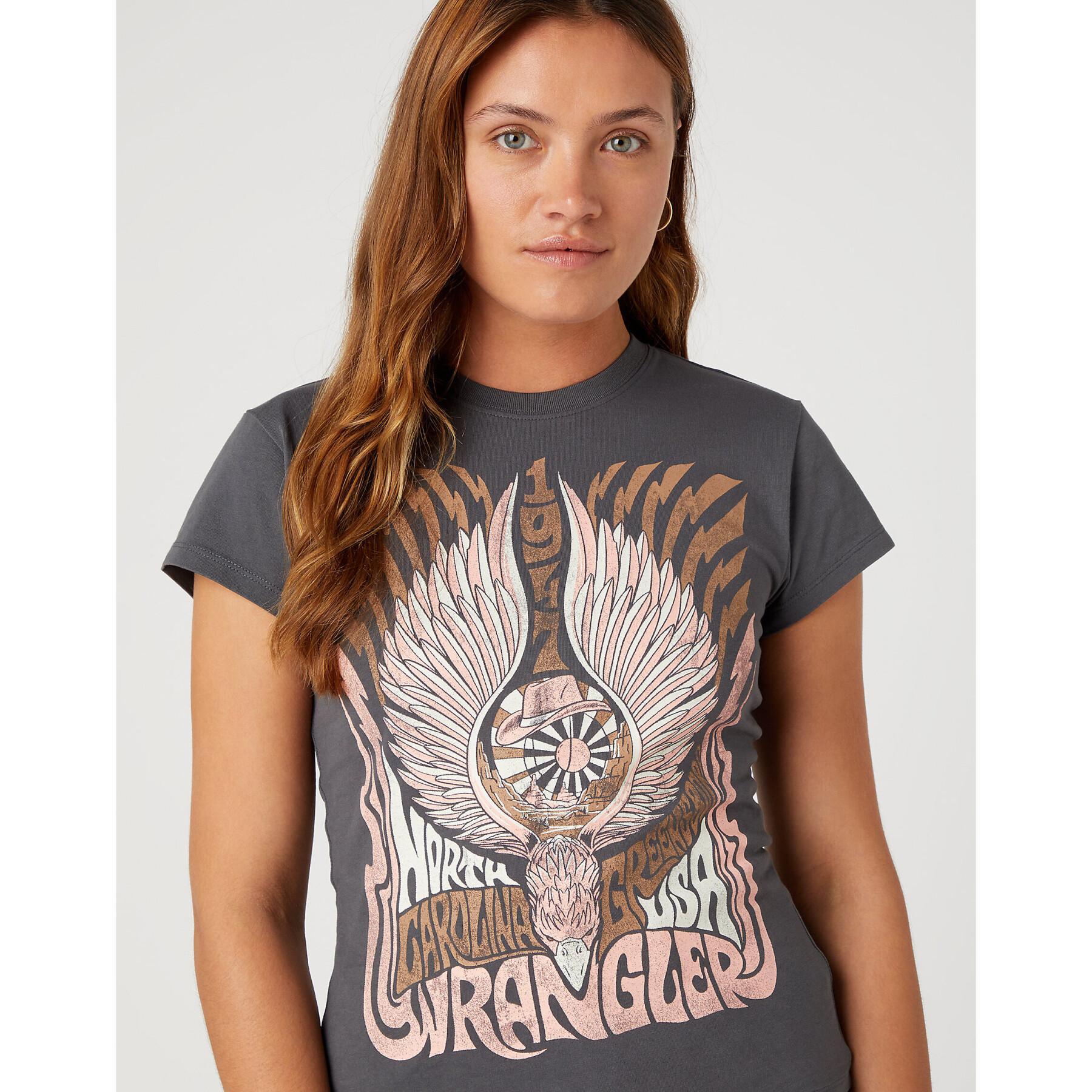 Women's T-shirt Wrangler Shrunken Band