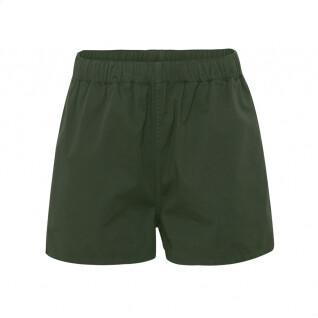 Women's twill shorts Colorful Standard Organic seaweed green