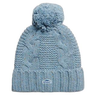 Woman's knitted pompon hat Superdry