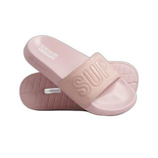 Women's vegan pool slippers Superdry Code Core