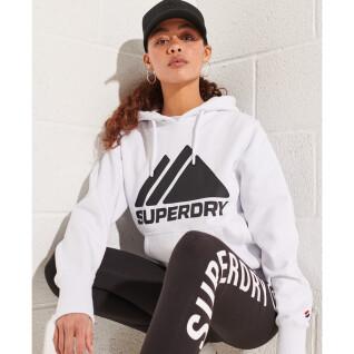 Women's monochrome mountain sport hoodie Superdry
