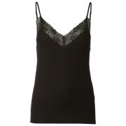Women's tank top Selected Mio rib lace