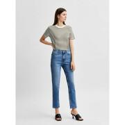 Women's high waist jeans Selected Amy chambly