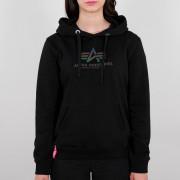 Women's hoodie Alpha Industries New Basic Rainbow Refl. Print
