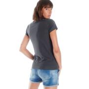 Women's short-sleeved printed T-shirt Le temps des cerises Basitrame