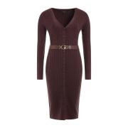 Sweater dress with long sleeve belt for women Guess Es Lena