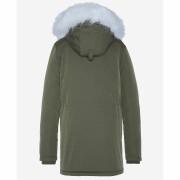 Women's faux fur hooded parka Schott n3b