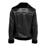 Leather jacket woman Only Agnete