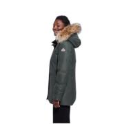 Coat with fur woman Pyrenex Bordeaux