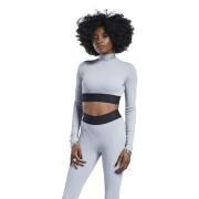 Women's crop top with long sleeves and thick sides Reebok Cardi B