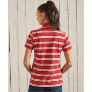 Striped polo shirt in organic cotton Superdry Academy