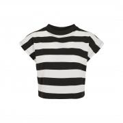 Women's T-shirt Urban Classics stripe short (2pcs)