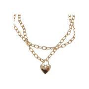 Women's necklace Urban Classics Heart Padlock